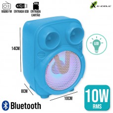 Caixa de Som Bluetooth 10W GTS-1817 X-Cell - Azul